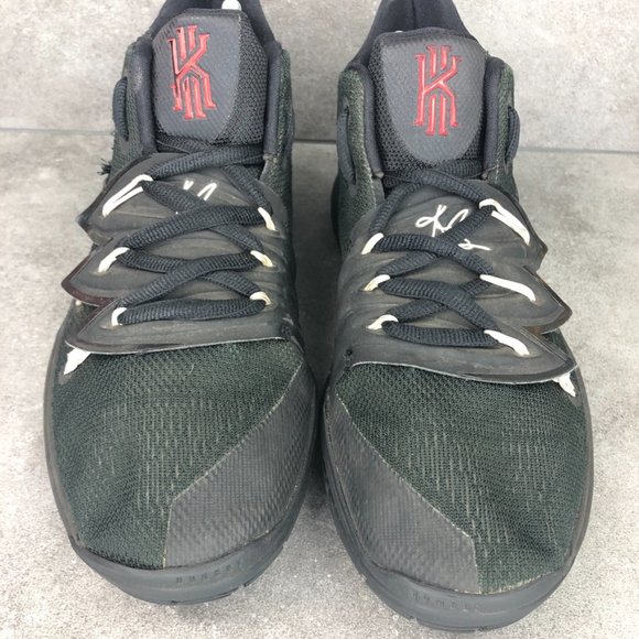 Nike GS Kyrie 5 High Top Sneakers, AQ2456-016, Black Red, Youth 6 - Picture 3 of 9